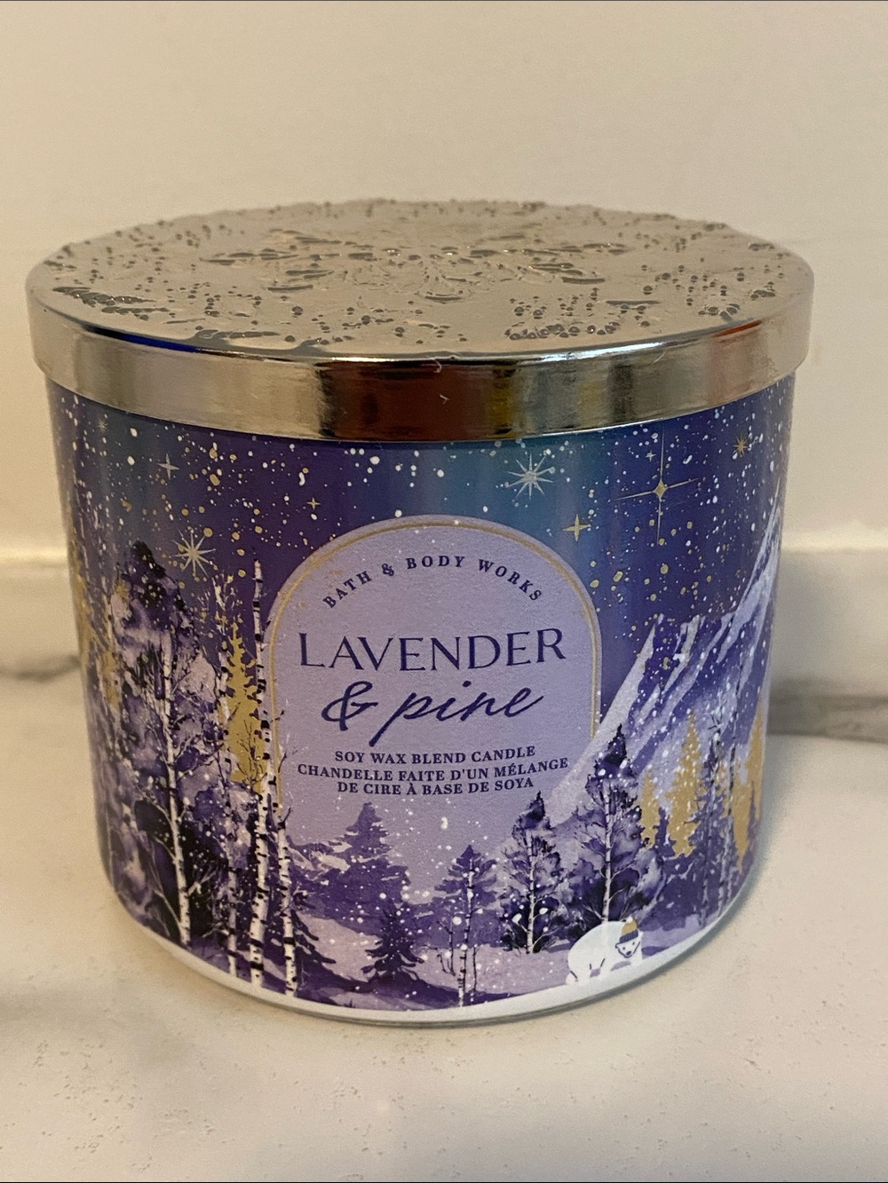 Bath & Body Works 3-Wick Candle Lavender & Pine